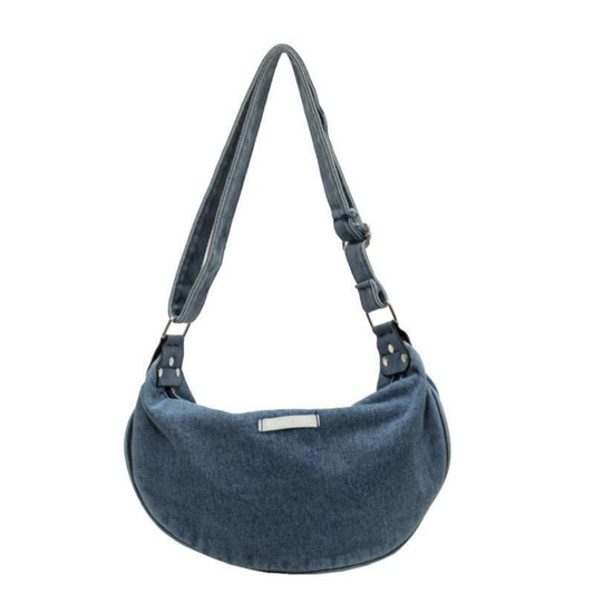Gemalai Denim Crescent Bag