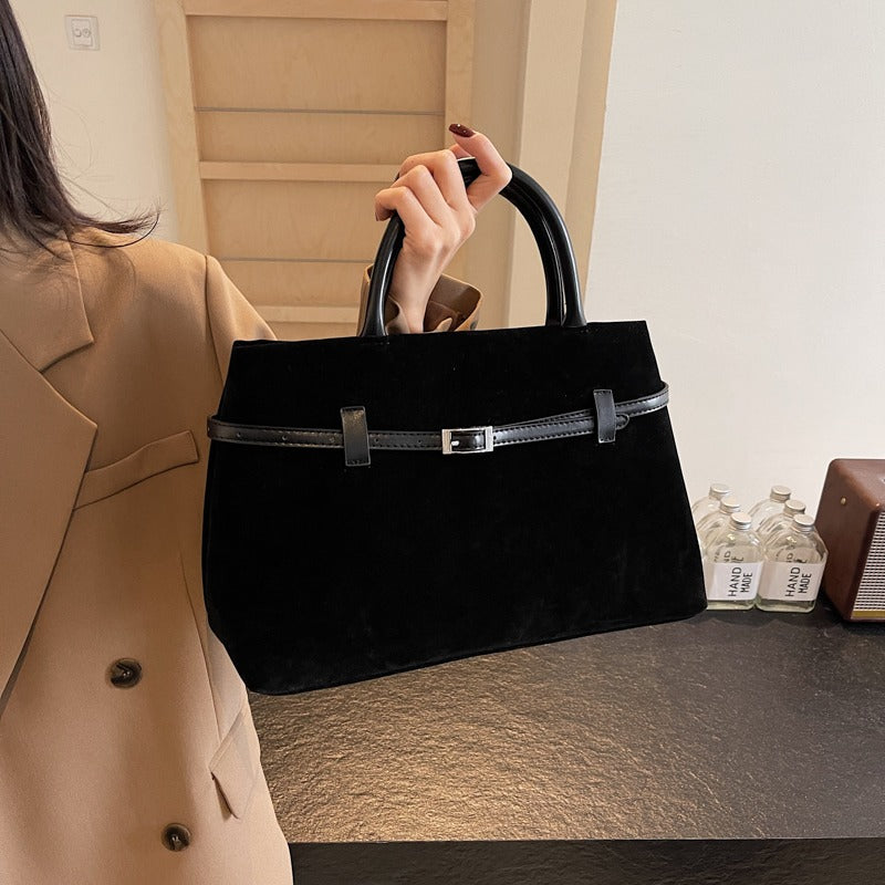 Embun Malam Faux Suede Tote