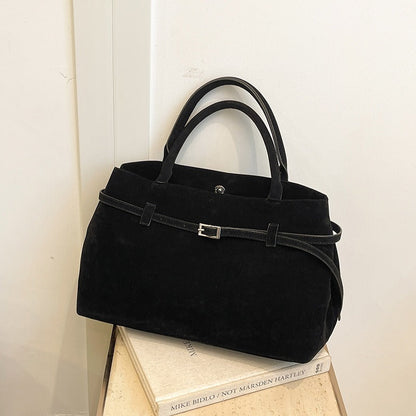 Embun Malam Faux Suede Tote