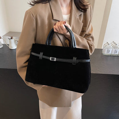 Embun Malam Faux Suede Tote