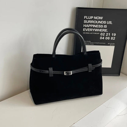 Embun Malam Faux Suede Tote