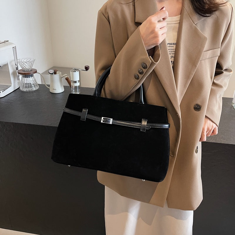 Embun Malam Faux Suede Tote