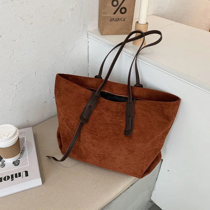 Embun Malam Selasih Suede Tote