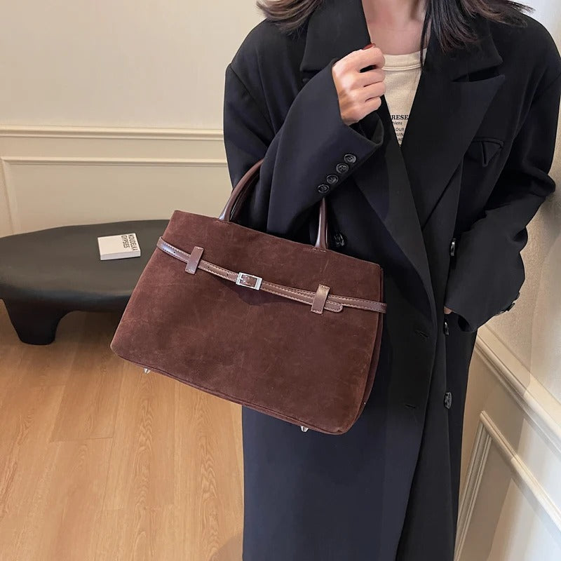 Embun Malam Faux Suede Tote