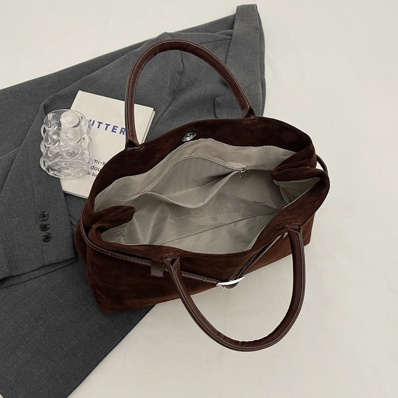 Embun Malam Faux Suede Tote