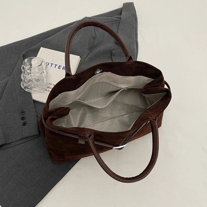 Embun Malam Faux Suede Tote