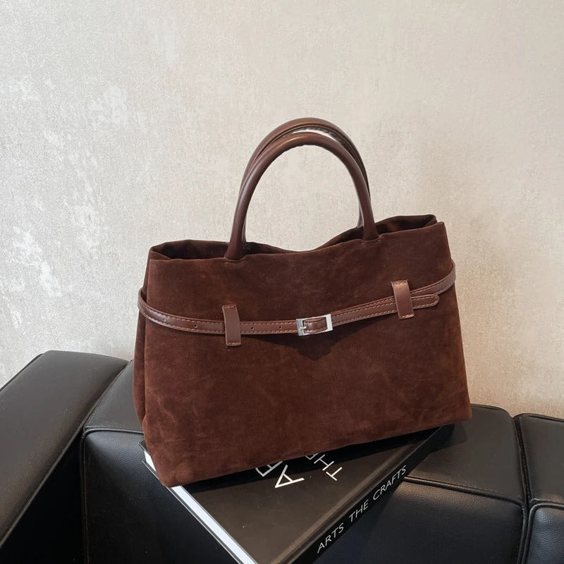Embun Malam Faux Suede Tote
