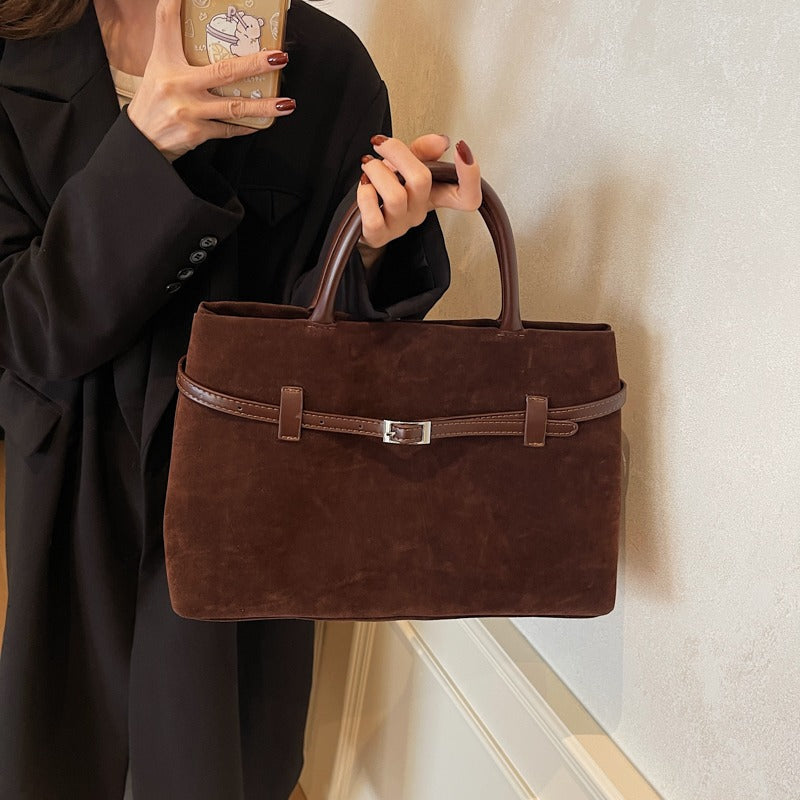 Embun Malam Faux Suede Tote