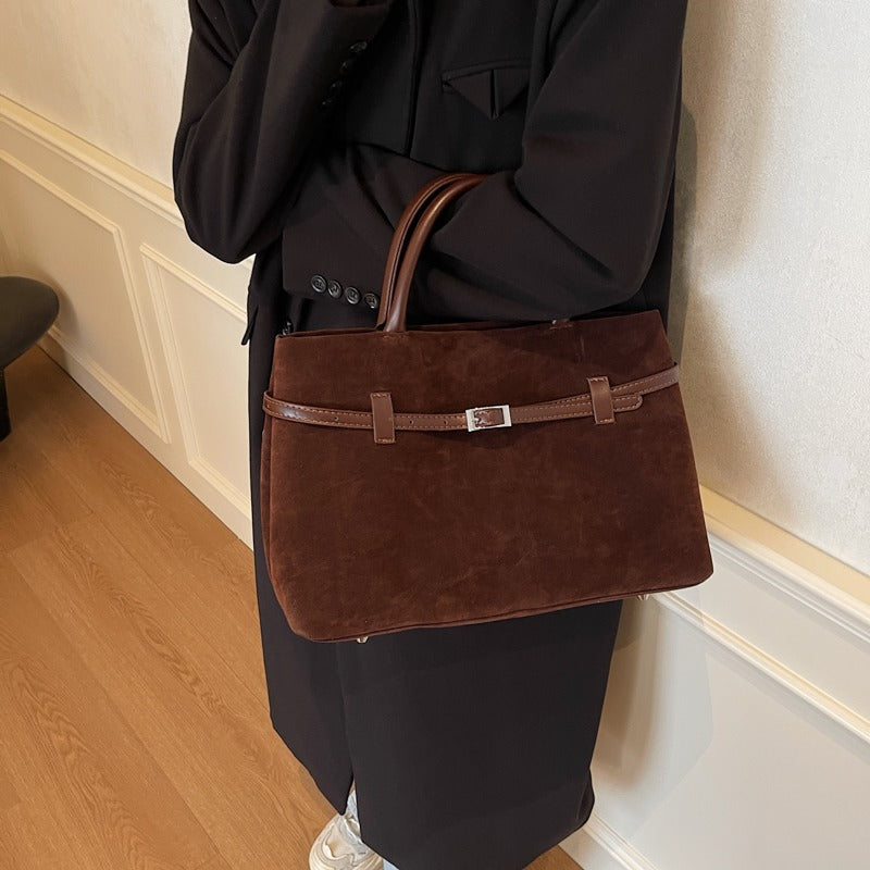 Embun Malam Faux Suede Tote