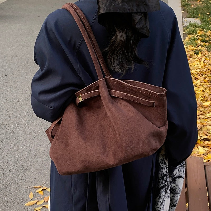 Bayang Sari Suede Tote