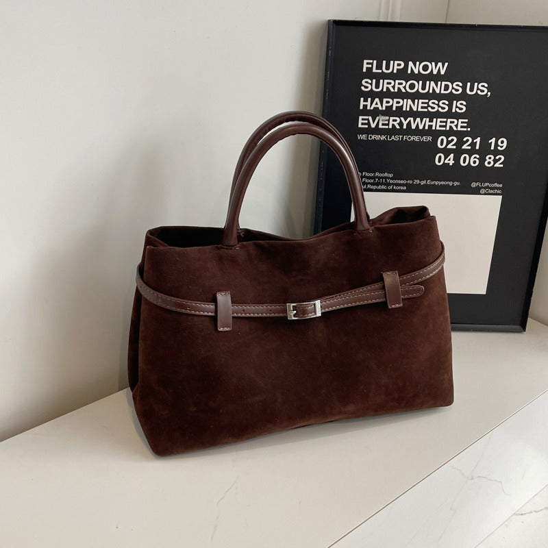 Embun Malam Faux Suede Tote