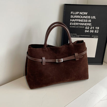 Embun Malam Faux Suede Tote