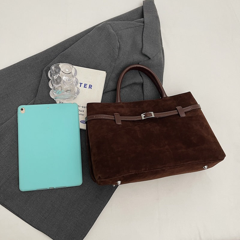 Embun Malam Faux Suede Tote