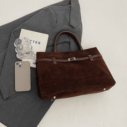 Embun Malam Faux Suede Tote