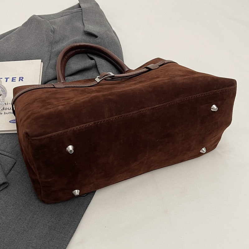 Embun Malam Faux Suede Tote