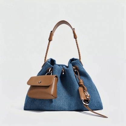 Gemalai Denim Slouch Bucket Bag