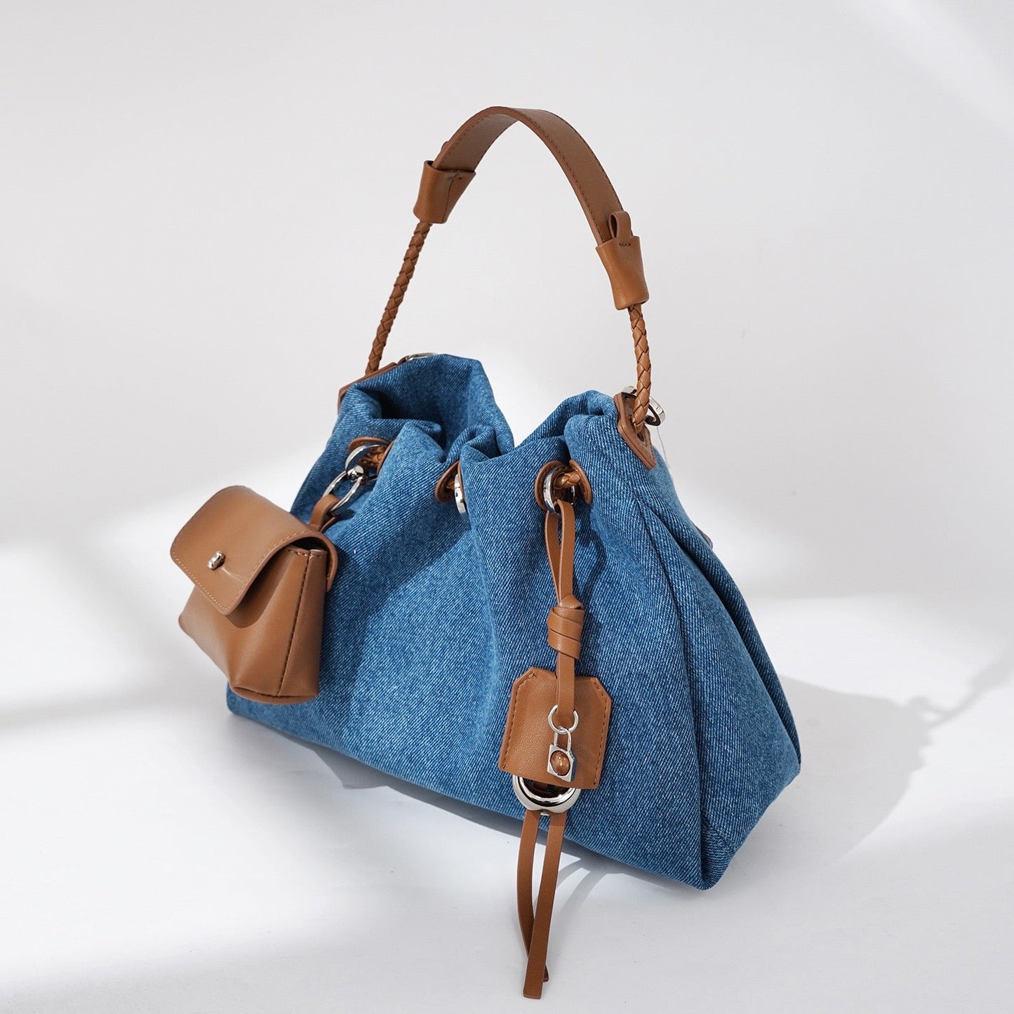Gemalai Denim Slouch Bucket Bag