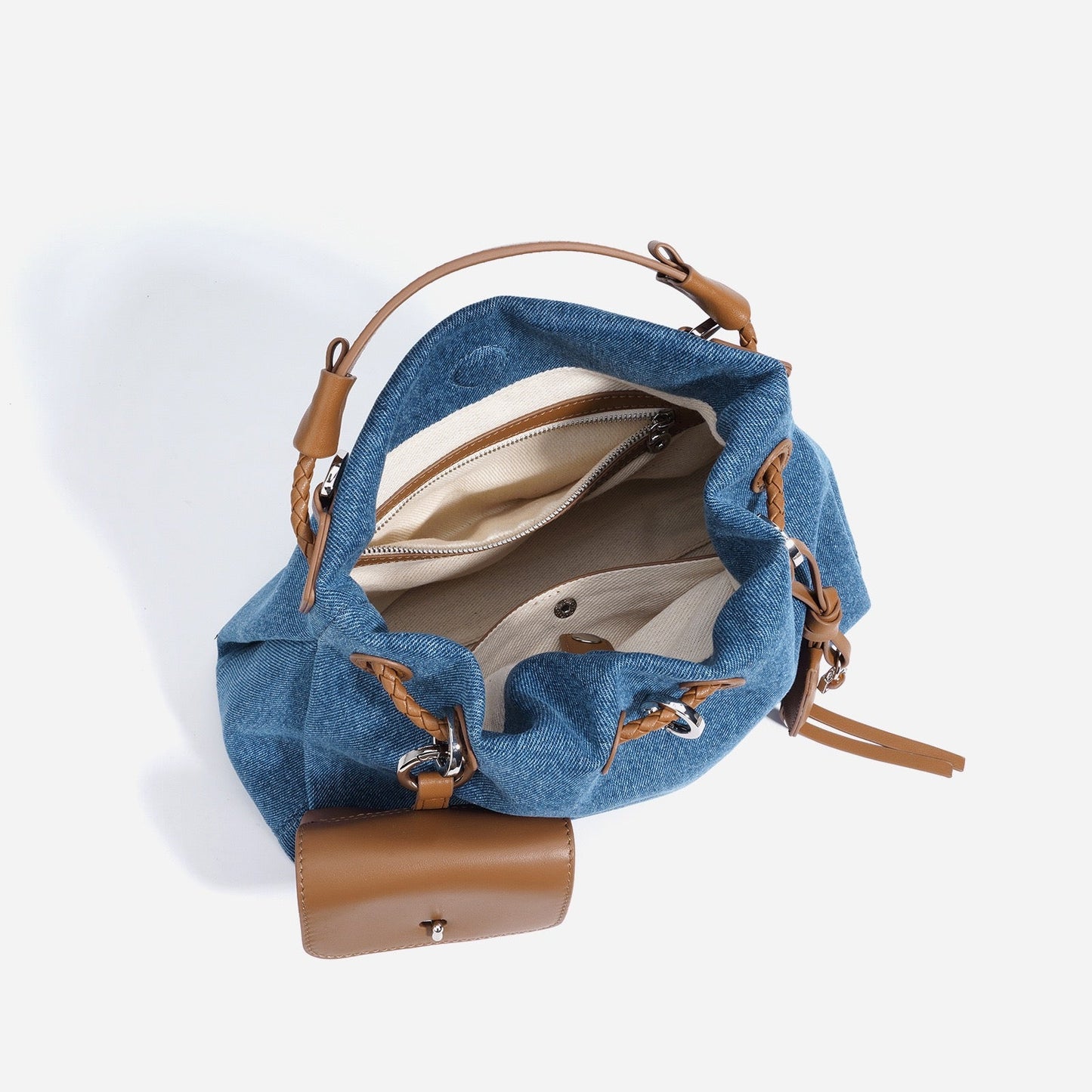 Gemalai Denim Slouch Bucket Bag