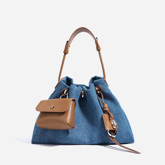 Gemalai Denim Slouch Bucket Bag