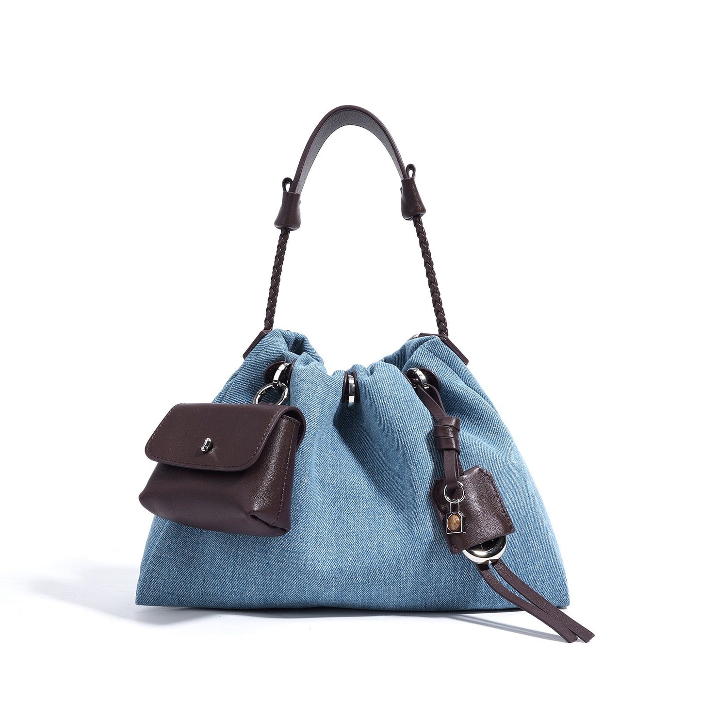Gemalai Denim Slouch Bucket Bag