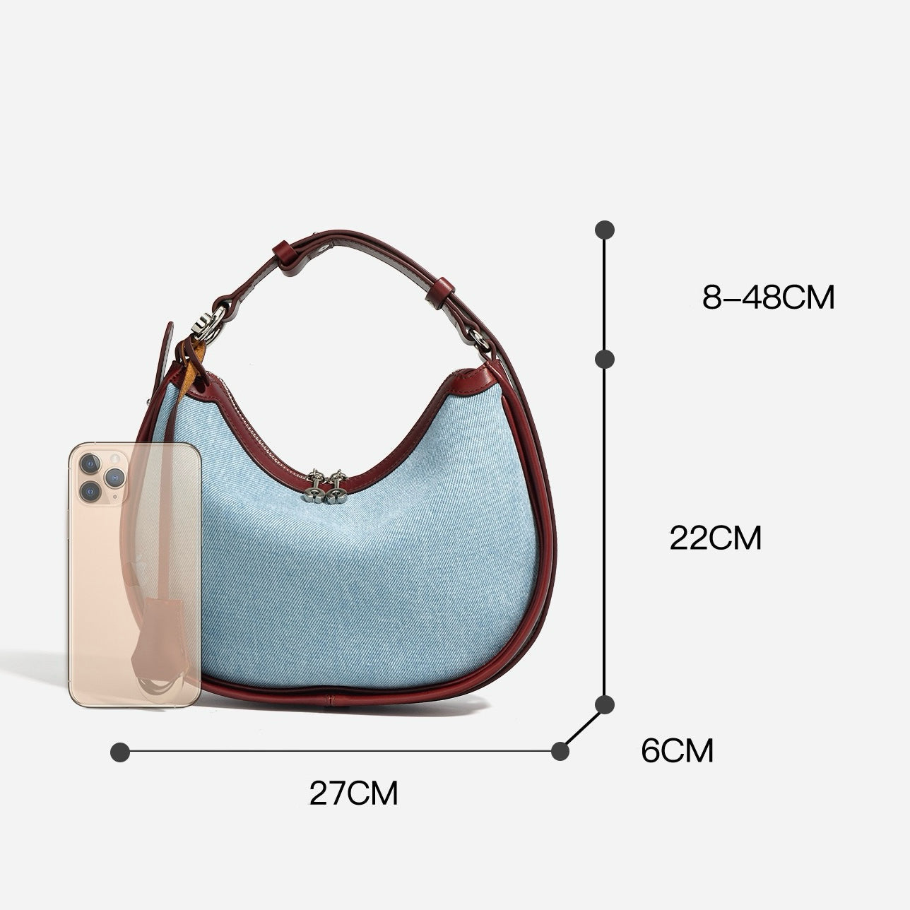 Gemalai Denim Lenggok Shoulder Bag