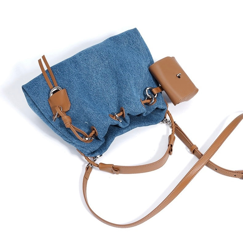 Gemalai Denim Slouch Bucket Bag