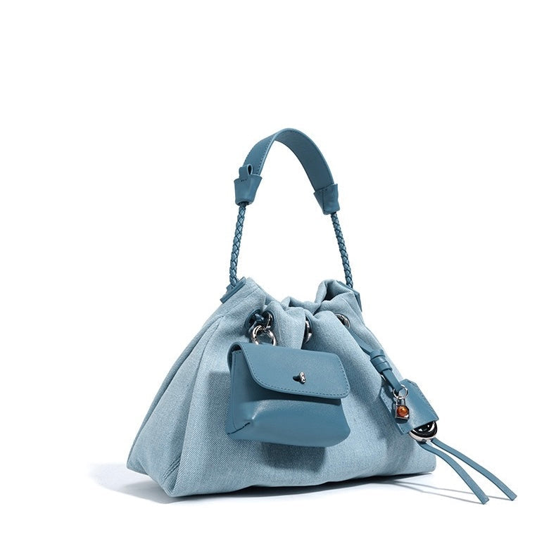 Gemalai Denim Slouch Bucket Bag