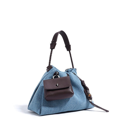 Gemalai Denim Slouch Bucket Bag