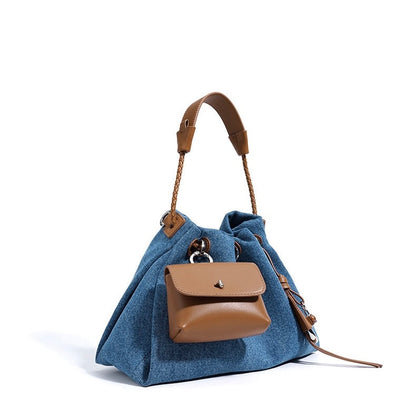 Gemalai Denim Slouch Bucket Bag