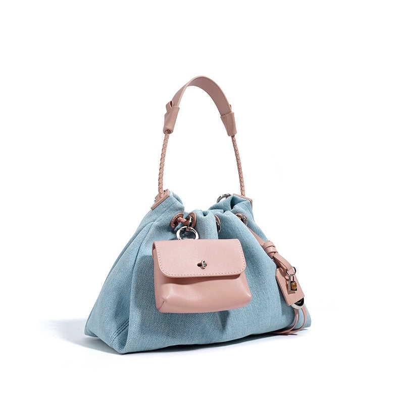 Gemalai Denim Slouch Bucket Bag