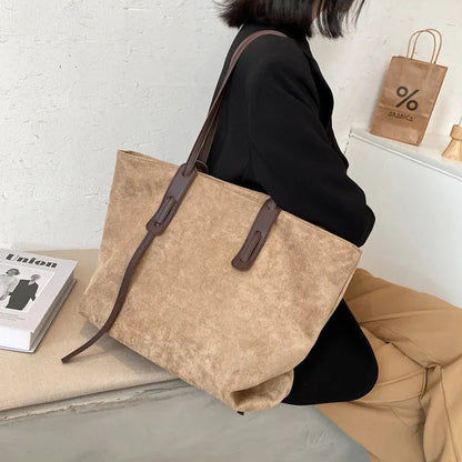 Embun Malam Selasih Suede Tote