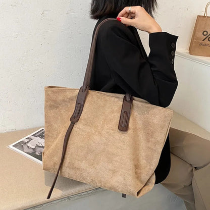 Embun Malam Selasih Suede Tote
