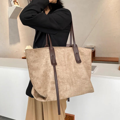 Embun Malam Selasih Suede Tote
