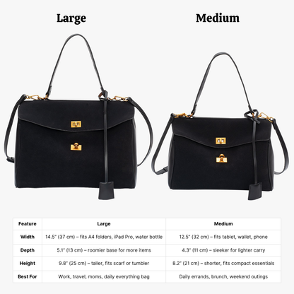 Embun Malam Suede Tote