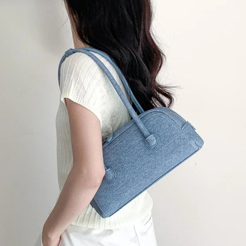 Gemalai Denim Elongated Bag