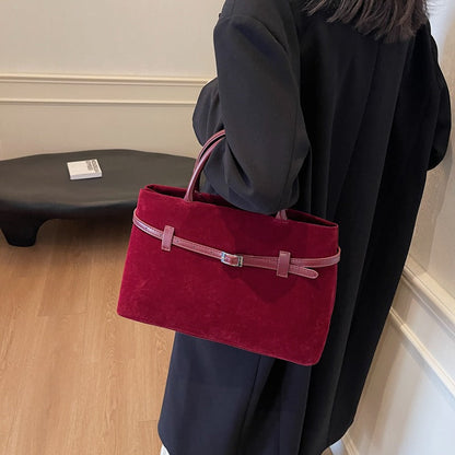 Embun Malam Faux Suede Tote