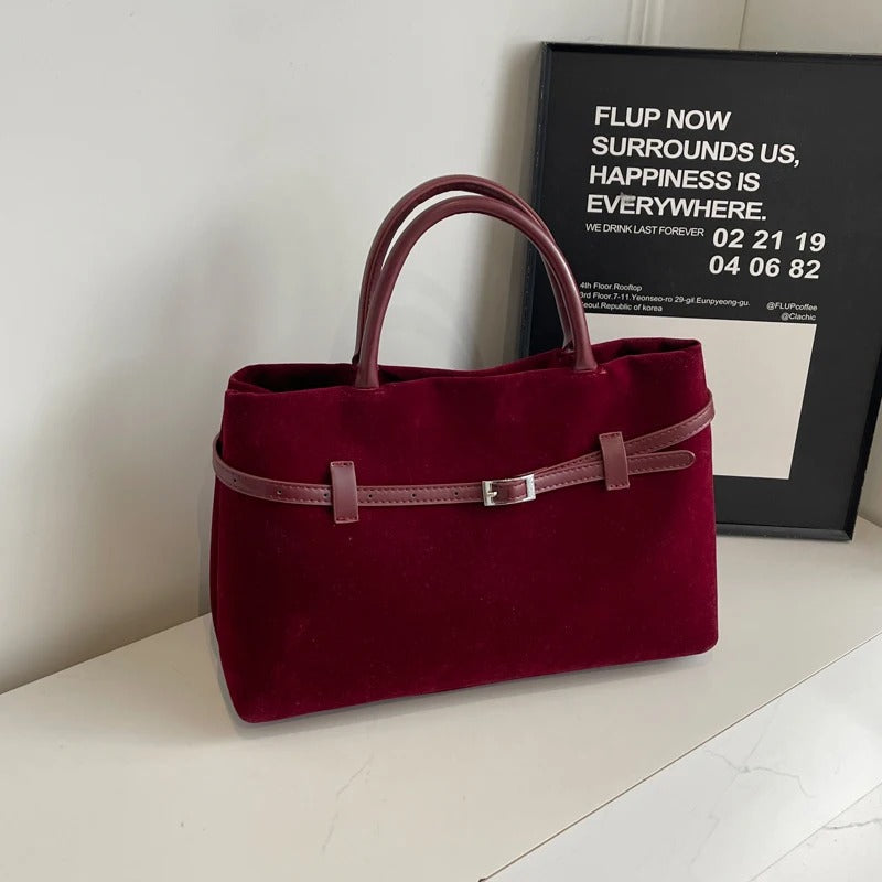 Embun Malam Faux Suede Tote