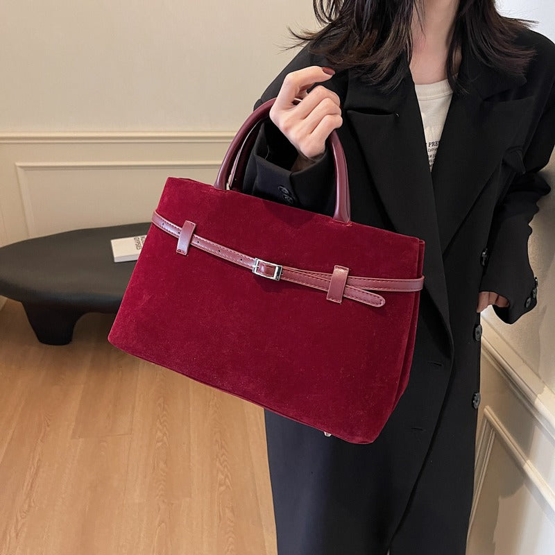 Embun Malam Faux Suede Tote