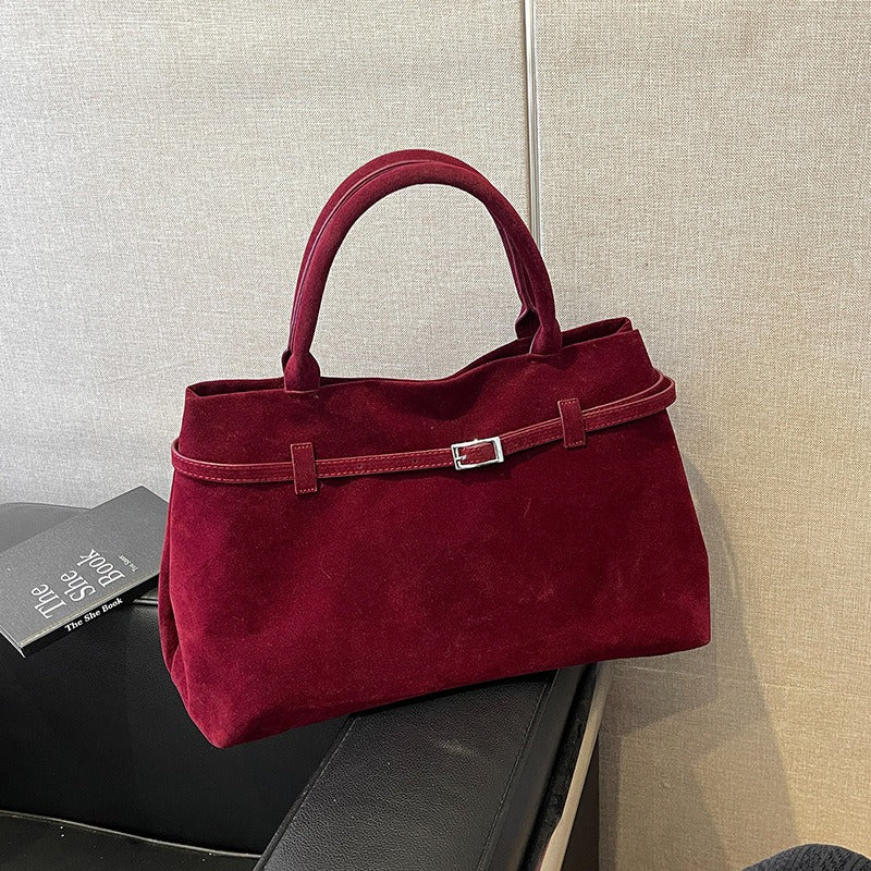 Embun Malam Faux Suede Tote