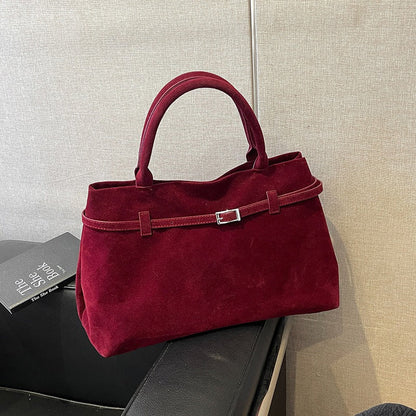 Embun Malam Faux Suede Tote