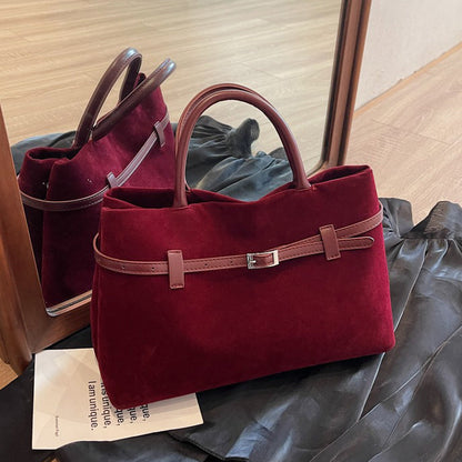 Embun Malam Faux Suede Tote