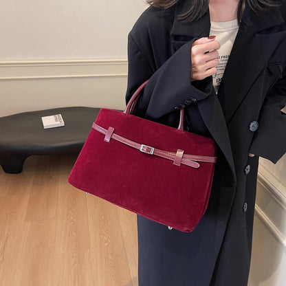 Embun Malam Faux Suede Tote